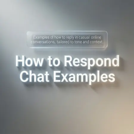 how to respond chat examples