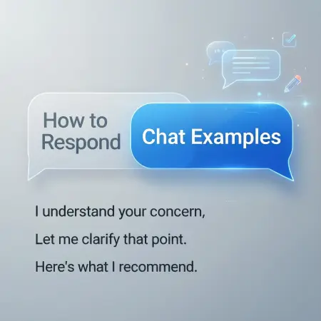 how to respond chat examples