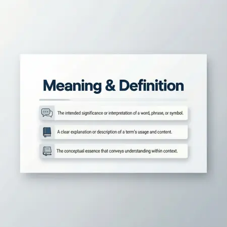 Meaning & Definition