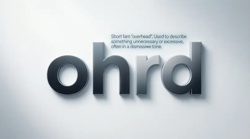 ohrd meaning in text