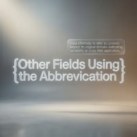 other fields using the abbreviation