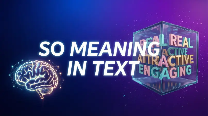so meaning in text