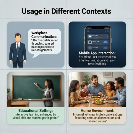 usage in different contexts