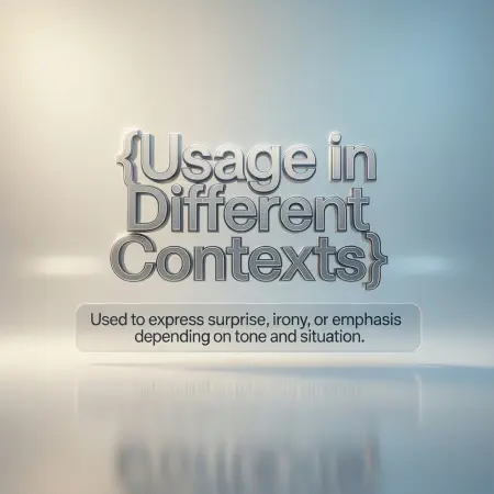 usage in different contexts
