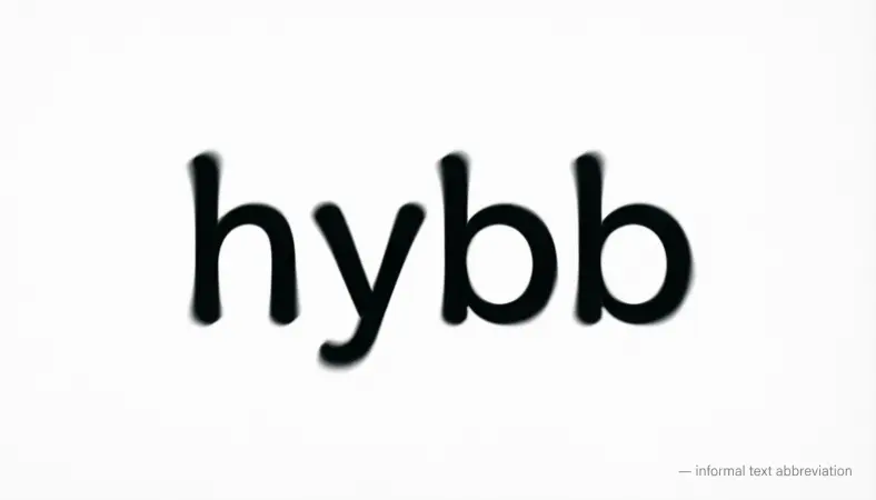 hybb meaning in text
