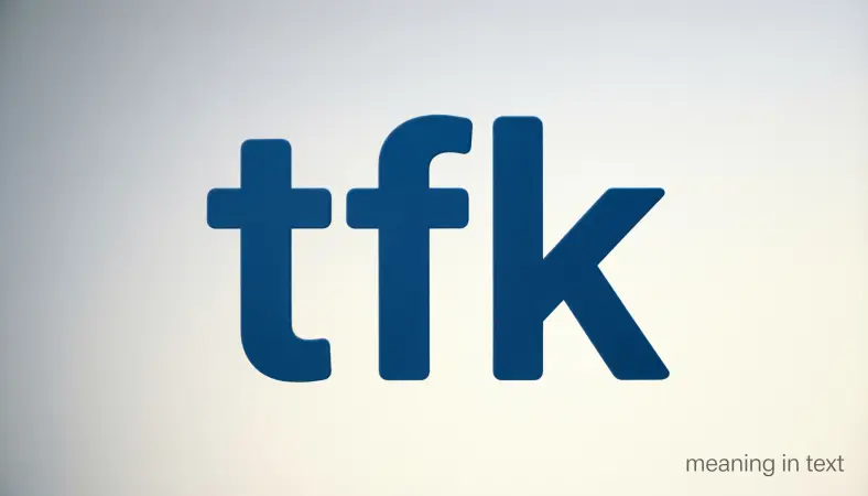 tfk meaning in text