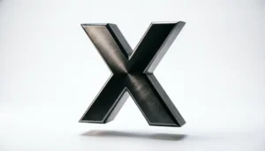 x meaning in text